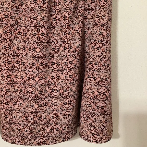 Rena‎ Rowan Whimsigoth Romantic Y2K Pink Black Floral A Line Fairy Skirt Medium - Image 11