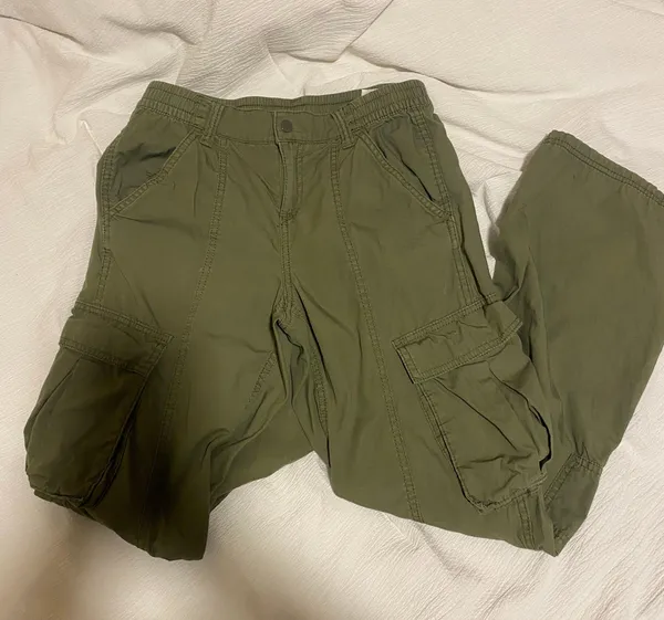 H&M Army Green Cargo Pant - Image 2
