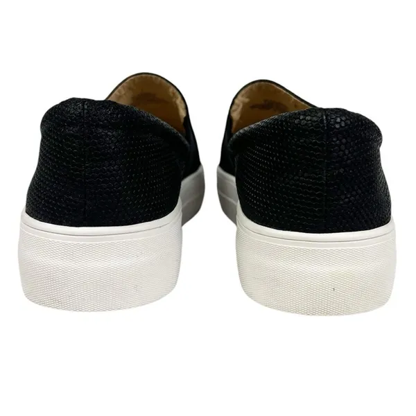 Vince‎ Camuto Kanesya Black Perforated Leather Platform Slip On Sneakers Size 7 - Image 7