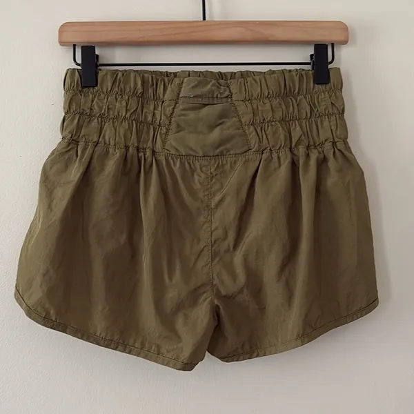 FREE PEOPLE MOVEMENT The Way Home Shorts High Rise Running Olive Green‎ Size S - Image 5