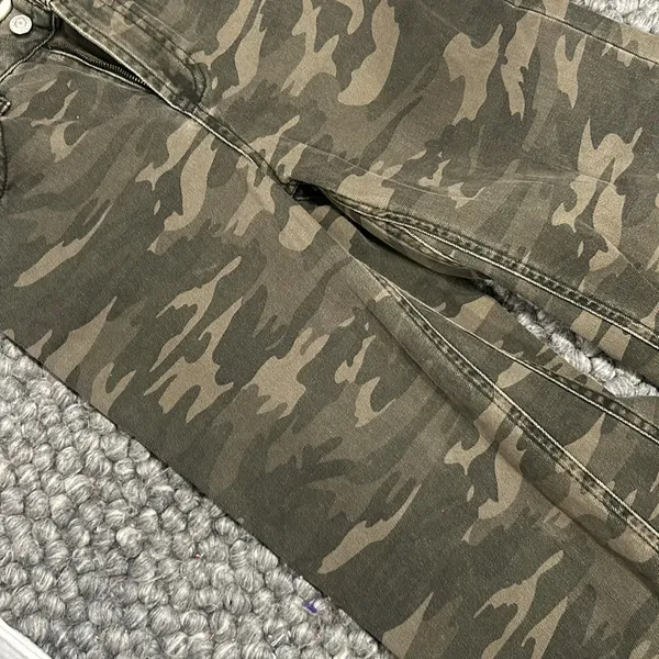 TopShop Moto Camo‎ Straight Leg Pant Size 25 - Image 5