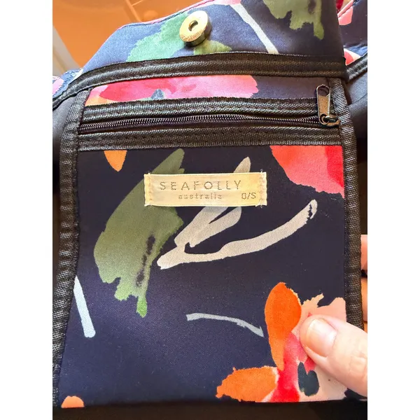Seafolly Australia Floral Neoprene Beach Tote Oversized Travel Bag - Image 5