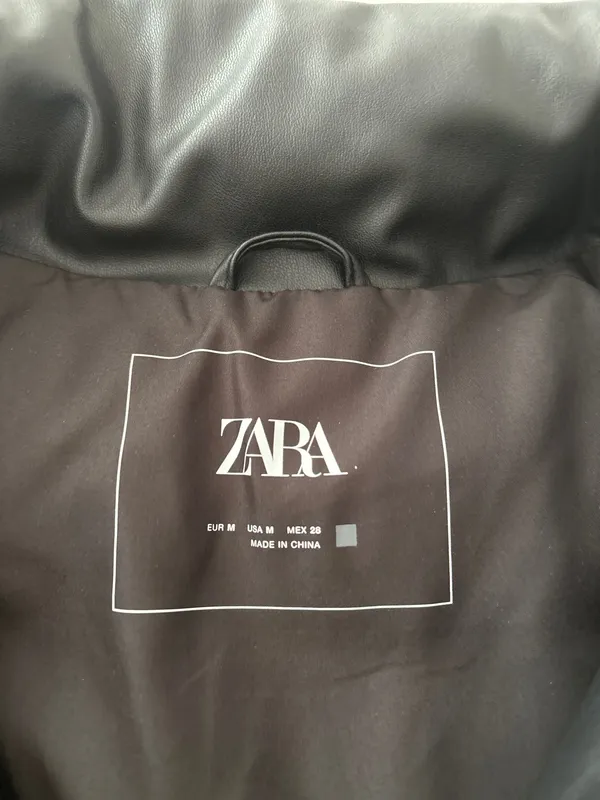 Zara Cropped Leather Vest  - Image 3