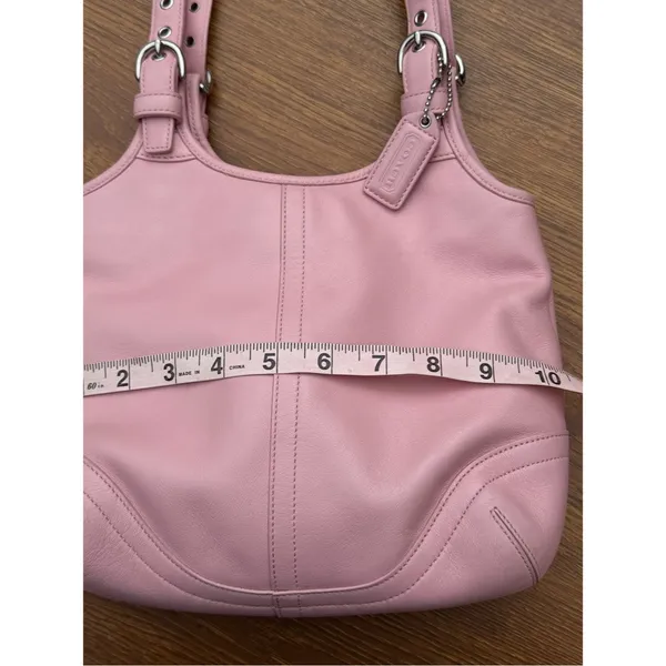 Vintage Coach Soho Slim Hobo Pink Leather Shoulder Bag L3S-4993 Coquette - Image 5