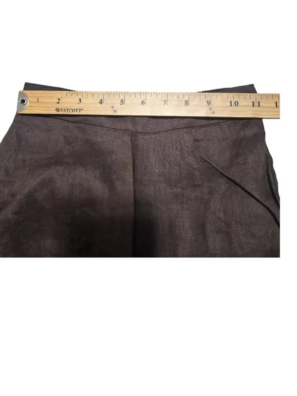 NWT DISSH Heidi in Dark Chocolate Brown Wide Leg Linen Pants AU 6 / US 2 - Image 7