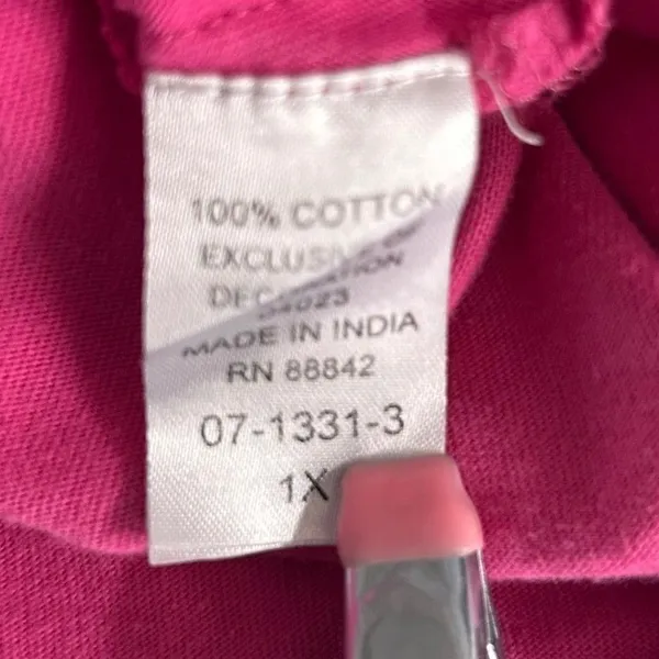 Woman Within Tunic Blouse Pink‎ 1X - Image 7