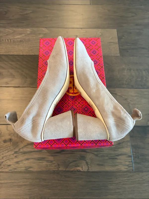 New in Box Tory Burch Therese 65mm Suede Pump Sz 8 - Image 5