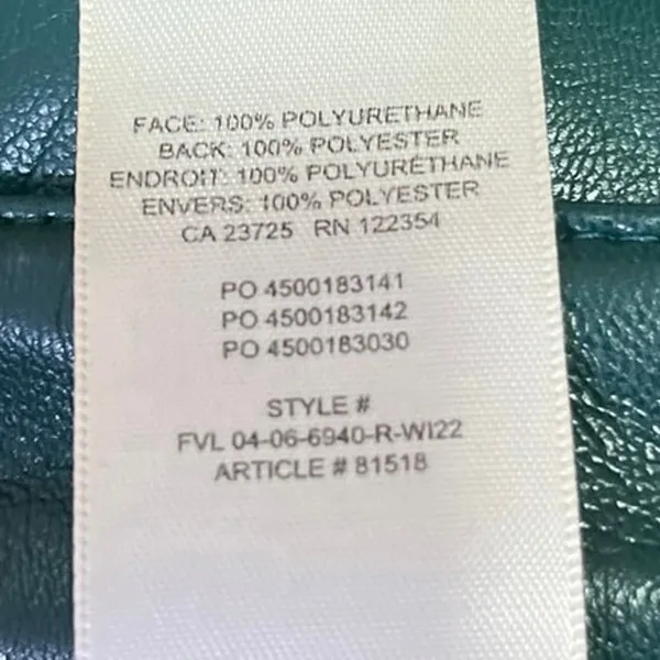 Aritzia Wilfred The Melina Faux Leather Green Women's Straight Casual Pants 4 - Image 6