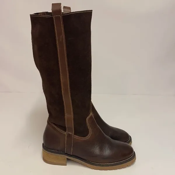 SBICCA JAVAN LEATHER RIDING BOOTS KNEE-HIGH BOOTS size 8.5 B23A‎ - Image 6