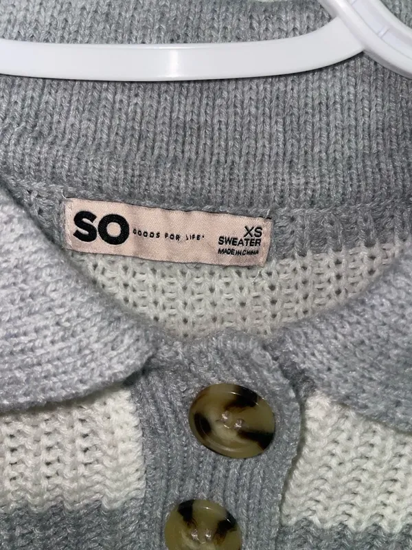 SO Cropped Polo Sweater - Image 2
