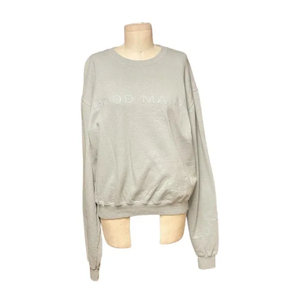 Good American Good Mama Oversize Graphic Sweatshirt‎ Size 2 / US Medium - Image 2