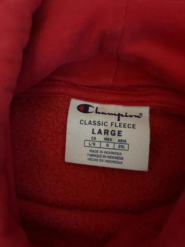 Champion Red Oversized Sweatshirt - Image 3