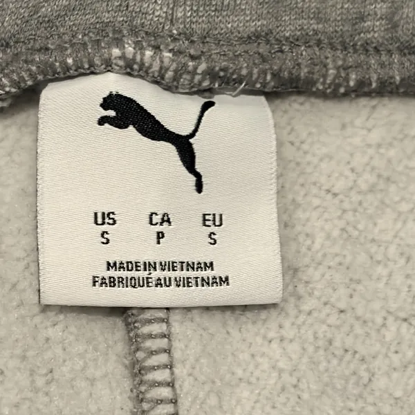 PUMA Gray Sweatpants Straight Leg Women's Size Small Elastic Waist - Image 6
