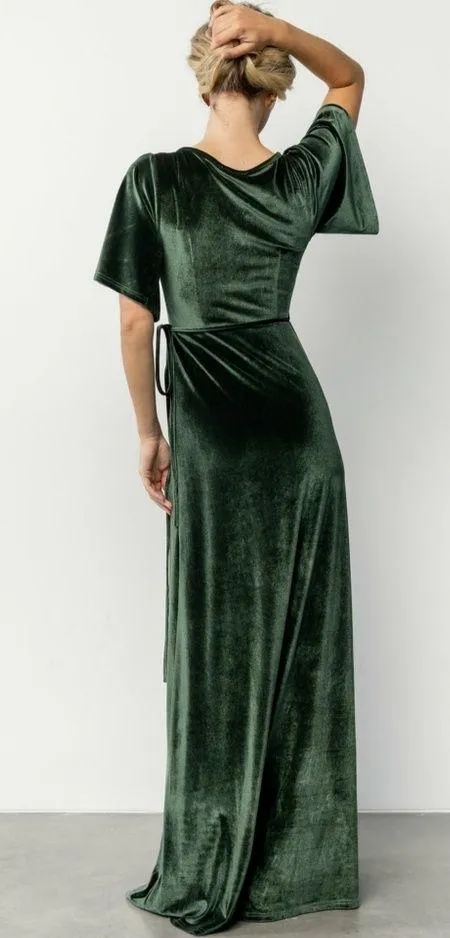Baltic Born Katelyn Velvet Wrap Maxi Dress - Image 2