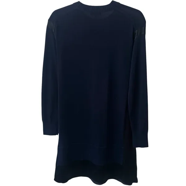 Rag & Bone‎ Sadie Merino Wool & Silk Navy Black Mini Dress Luxury Old Money XS - Image 5