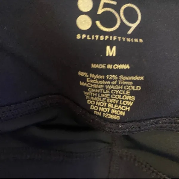 Splits59 Shine Mesh‎ Inset Cropped Leggings Womens Size Medium - Image 3