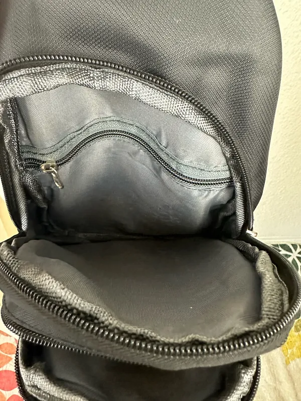 Cross Body Bag Unisex Black Nylon Backpack Adjustable Sports Primicia Pro - Image 6