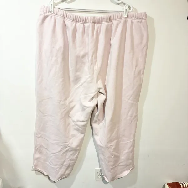 Skims Plus Size Pink Fleece Lined Pull On Sweatpants Size 4X‎ - Image 4