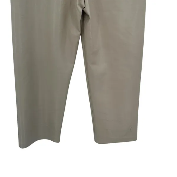 Aritzia Wilfred The Melina Pants Vegan Leather‎ Cropped Beige Size 10 - Image 8