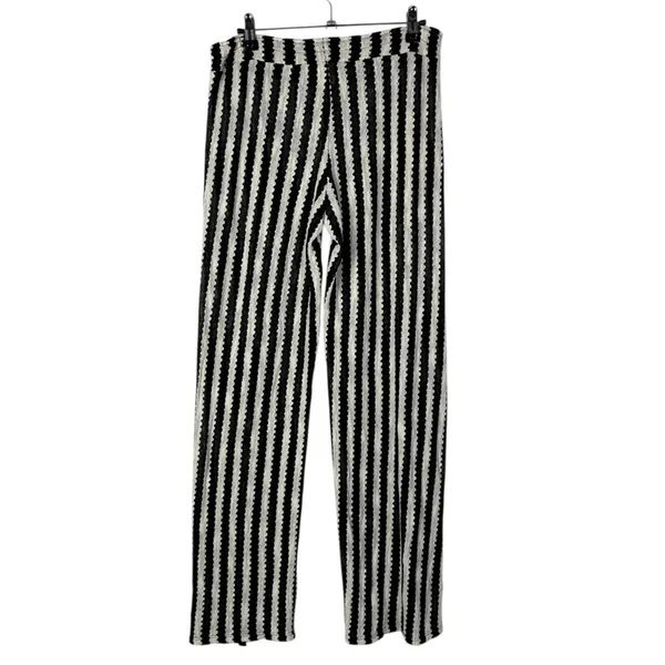Boutique Isabella Rose Ships Ahoy‎ Black & White Stripe Cover Up Pants S - Image 3