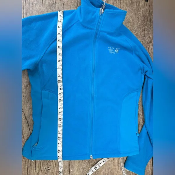 Mountain Hardwear Principia Full Zip Hood Blue Softshell Jacket - Women’s Medium - Image 5