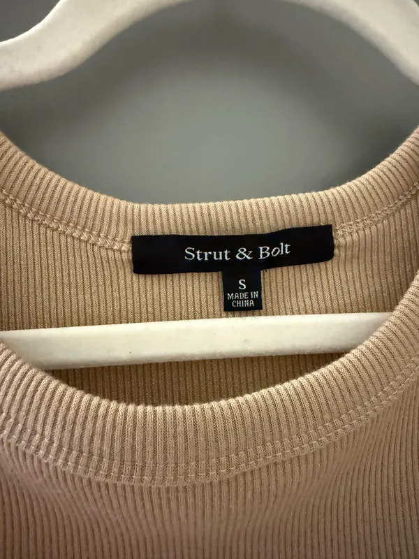Strut & Bolt Peplum high Neck Tank Top  - Image 2