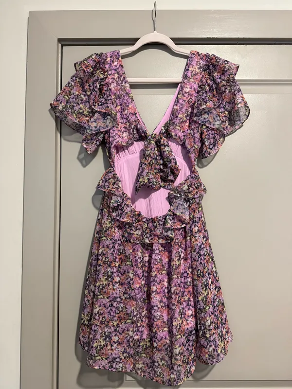 Boutique Floral Mini Dress - Image 3