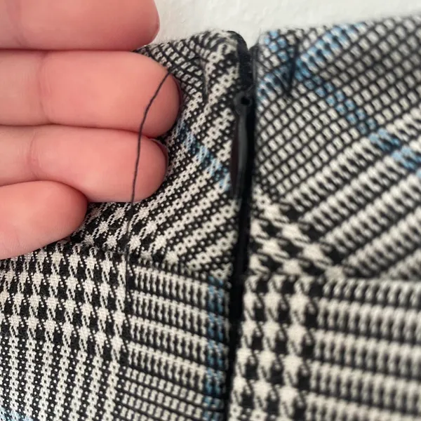 Blue Blush Plaid Mini Skirt - Image 6