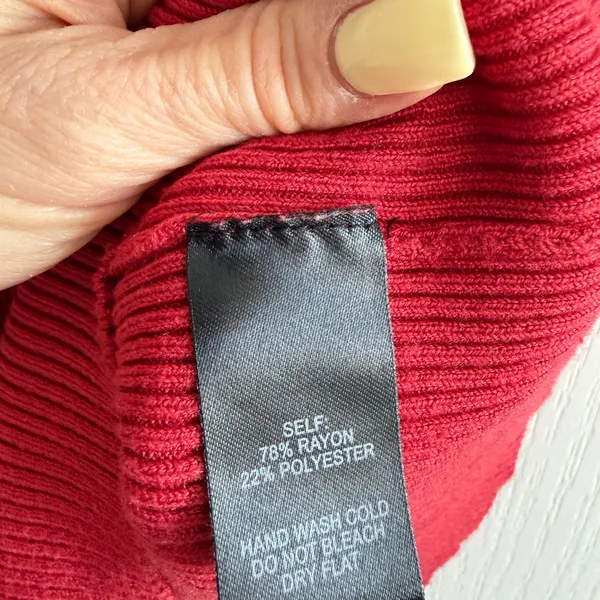 Lulu’s Brick Red Ribbed Bodycon Sweater Dress - Image 5