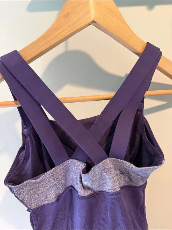 Lululemon 4 Chaturanga Concord Grape Athletic Activewear Tank Top - Image 7