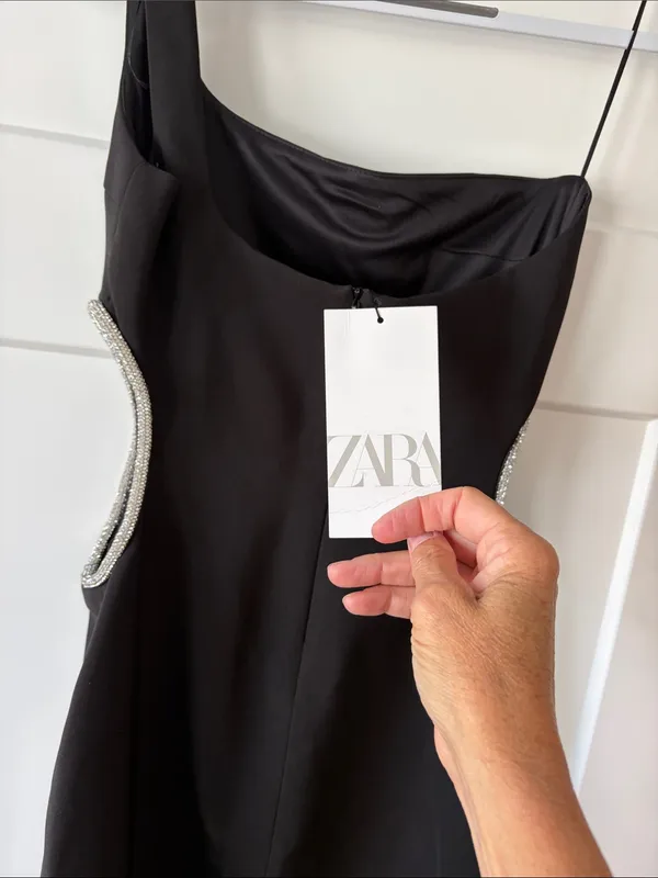 Zara One Shoulder Cut Out Detail Dress NWT - Image 3