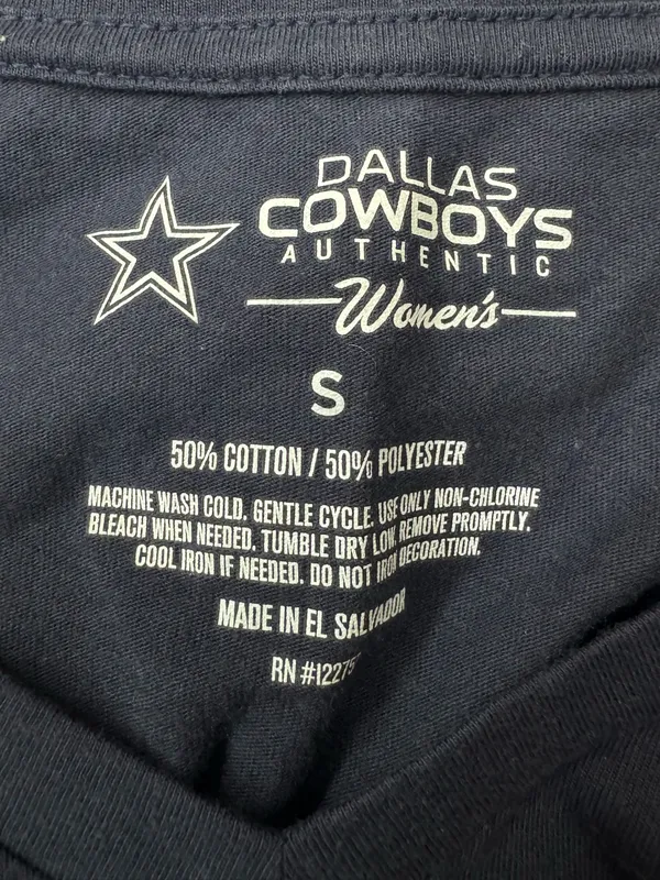 NFL Dallas Cowboys V-Neck Jersey T-Shirt Size Small - Image 4