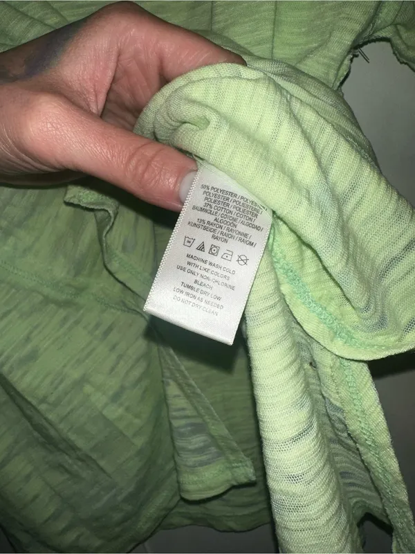 NWOT Free People We The Free Maddie Burnout Tee- Lime Green $58 MSRP - Image 4