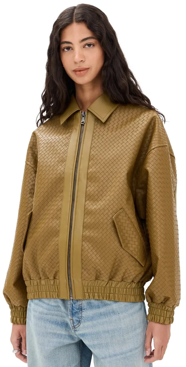 Lioness Green Bomber Jacket - Image 4