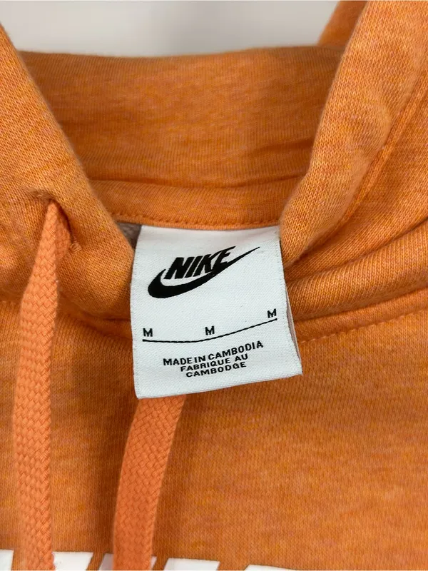 Nike Sportswear Women’s‎ Oversized Crop Graphic Hoodie Orange Trance Size M - Image 7
