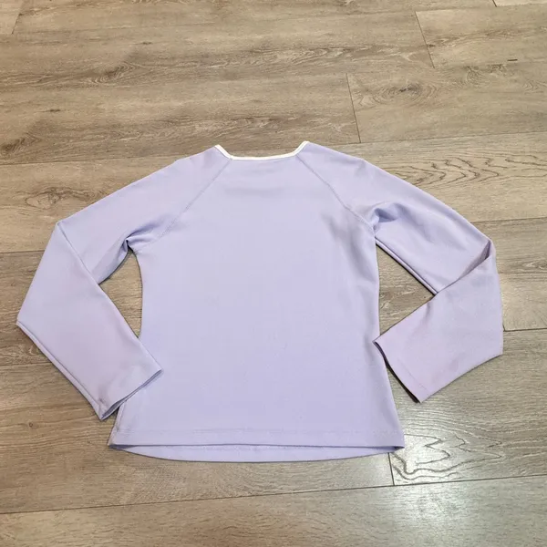 So Sporty Lavender Pullover‎ Long Sleeve Top Women Medium M Made in USA - Image 2