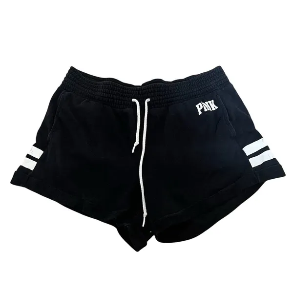 Victoria's Secret Women's Black Striped Lounge Shorts Size M Casual - Image 4