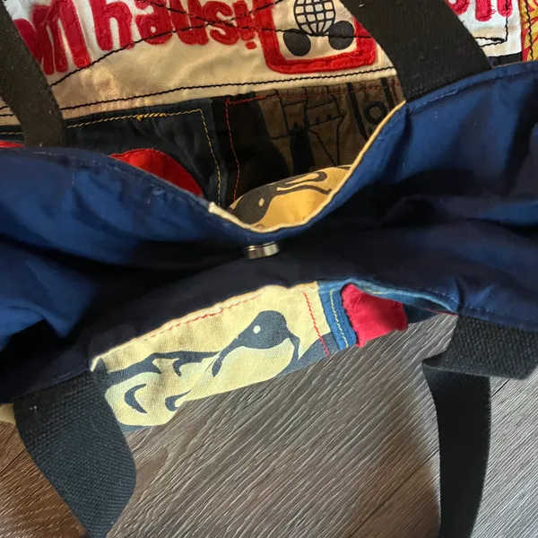 Disney Walt  World Patchwork Mickey Multicolored Tote Bag - Image 5