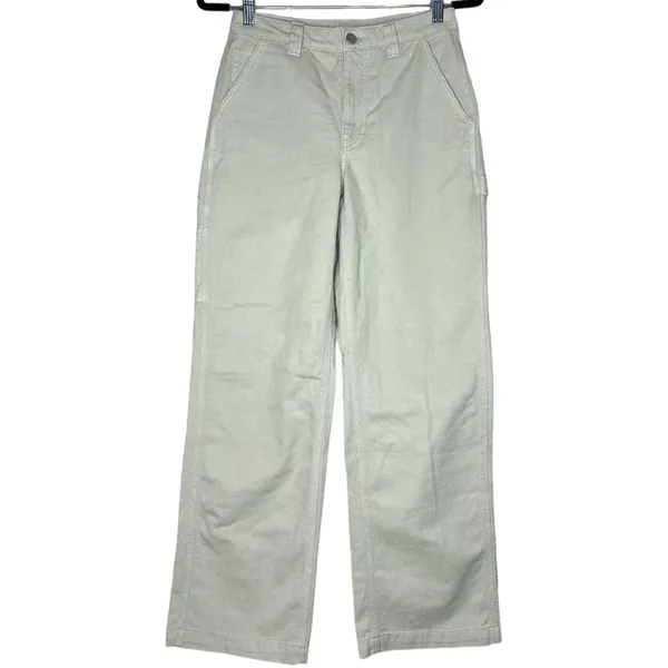 Aritzia TNA Greenwich Carpenter Pants High Waisted Twill Relaxed Size 0 - Image 2