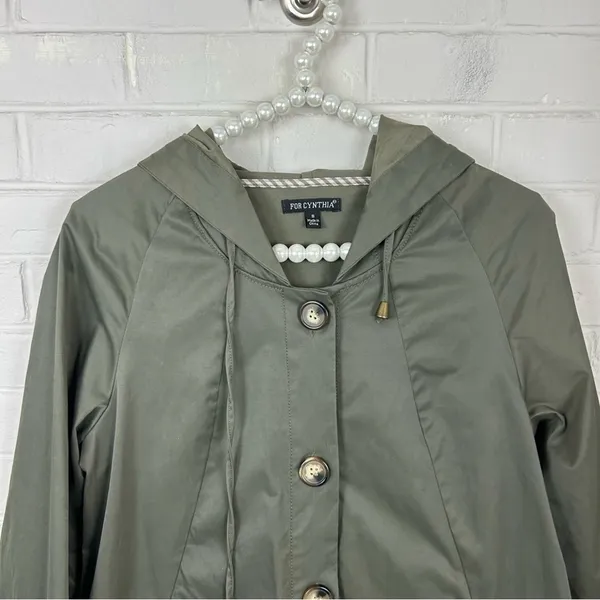 For Cynthia Green Casual Button Front Jacket Size S - Image 5