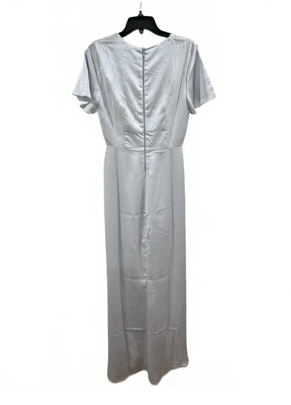 NWT Show Me Your Mumu Silver Satin Maxi Gown Dress Small - Image 2
