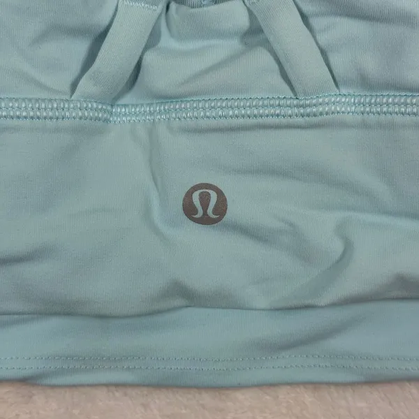 Lululemon Free to Be Serene Bra Blue‎ Linen Size 8 W2AV0S Strappy Yoga Sport Bra - Image 2