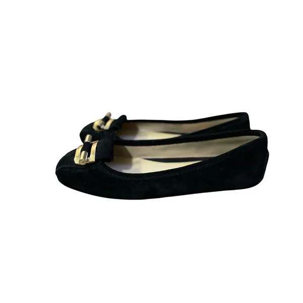 Michael Michael Kors Womens Black Suede Gloria Moc Driving Flats Size 6M Leather - Image 13