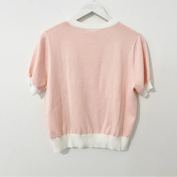 Queen of Sparkles Bride Script Pink Sweater Size Small S - Image 6