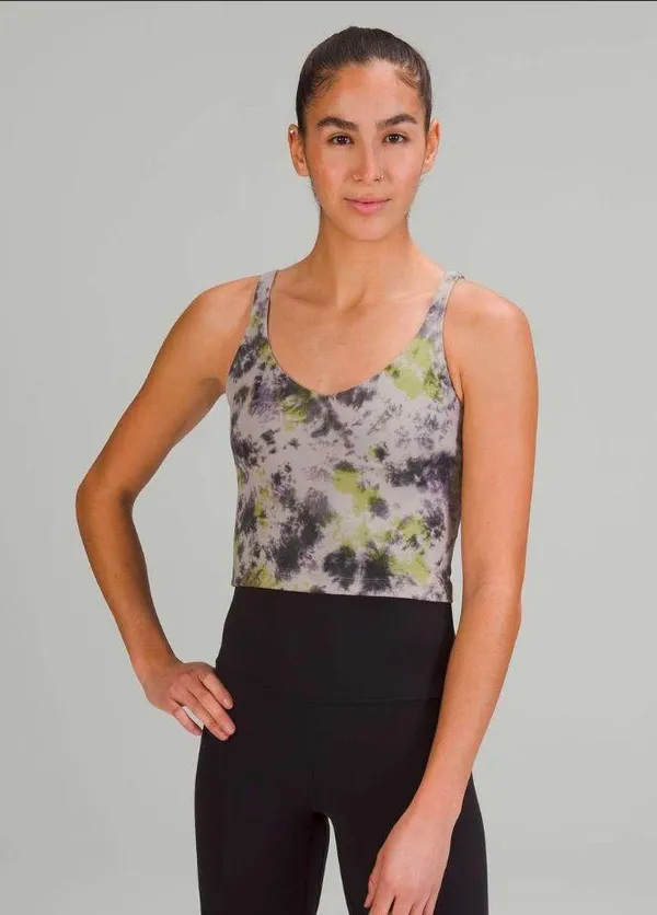 Lululemon Align Radial Tie Dye Mauve Grey Multi Tank Top Size 4 - Image 5