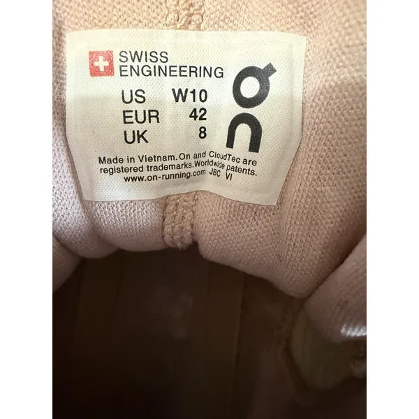 Oncloud‎ Cloud Hi Shoes Rose Women's Size 10 Pink - Image 10