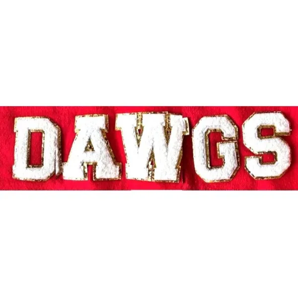 Christmas Georgia Bulldogs Glitter Sweatshirt Unisex Small Red Dawgs Football - Image 7