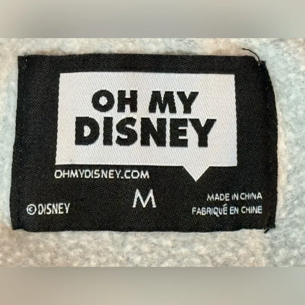 DISNEY Gray Disney Prince Characters Sweatshirt Size Medium - Image 10