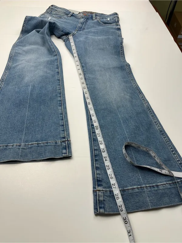 Wrangler Retro Trouser Womens Size 28 x 30 Blue Denim Jean Western 1011MPEGK NEW - Image 9