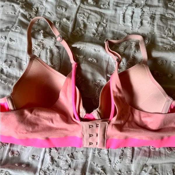 Aerie Light Pink & Hot Pink Padded T-Shirt Bra 34B - Image 4